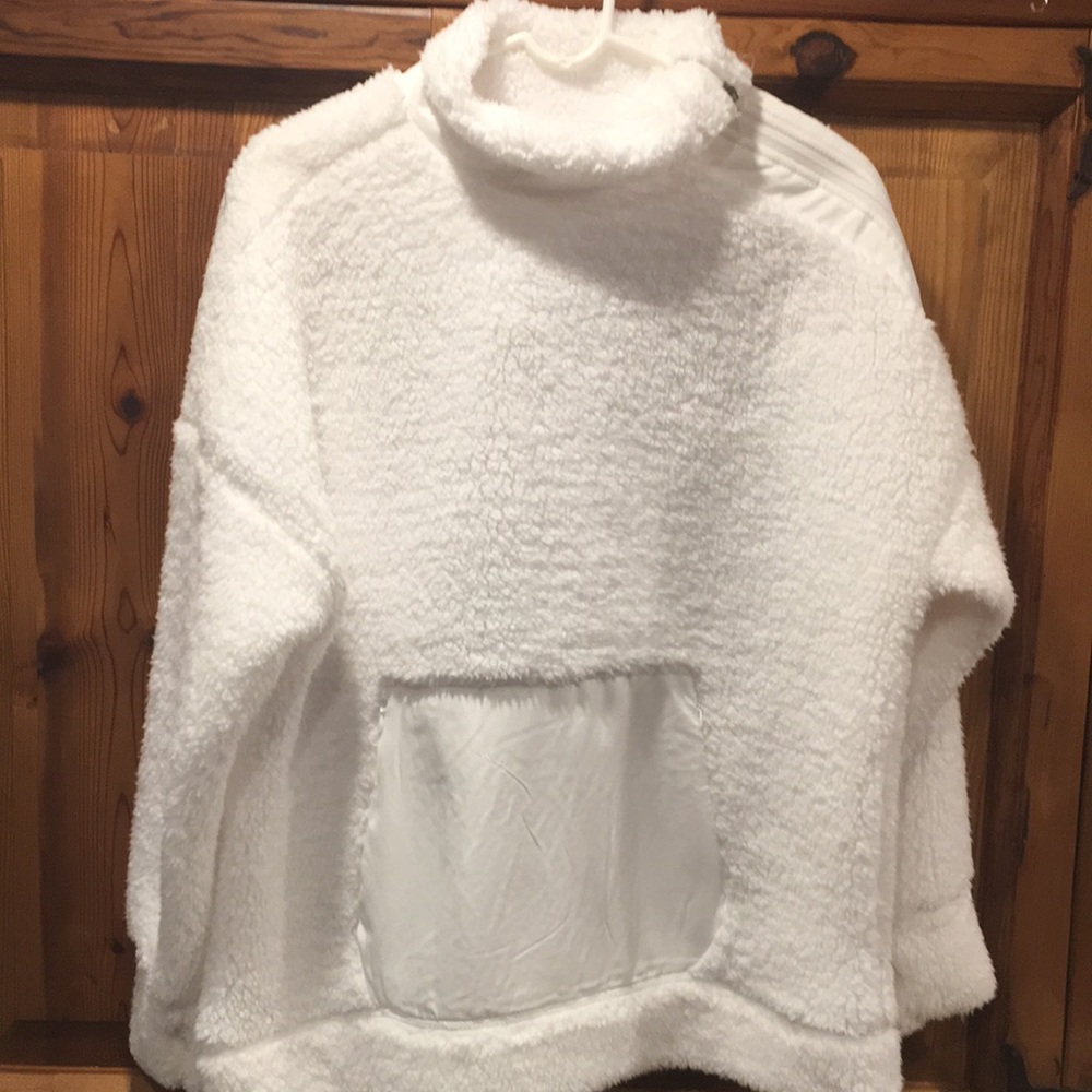 Te Verde Sherpa Fleece Asymmetrical Zip Jacket Size Large